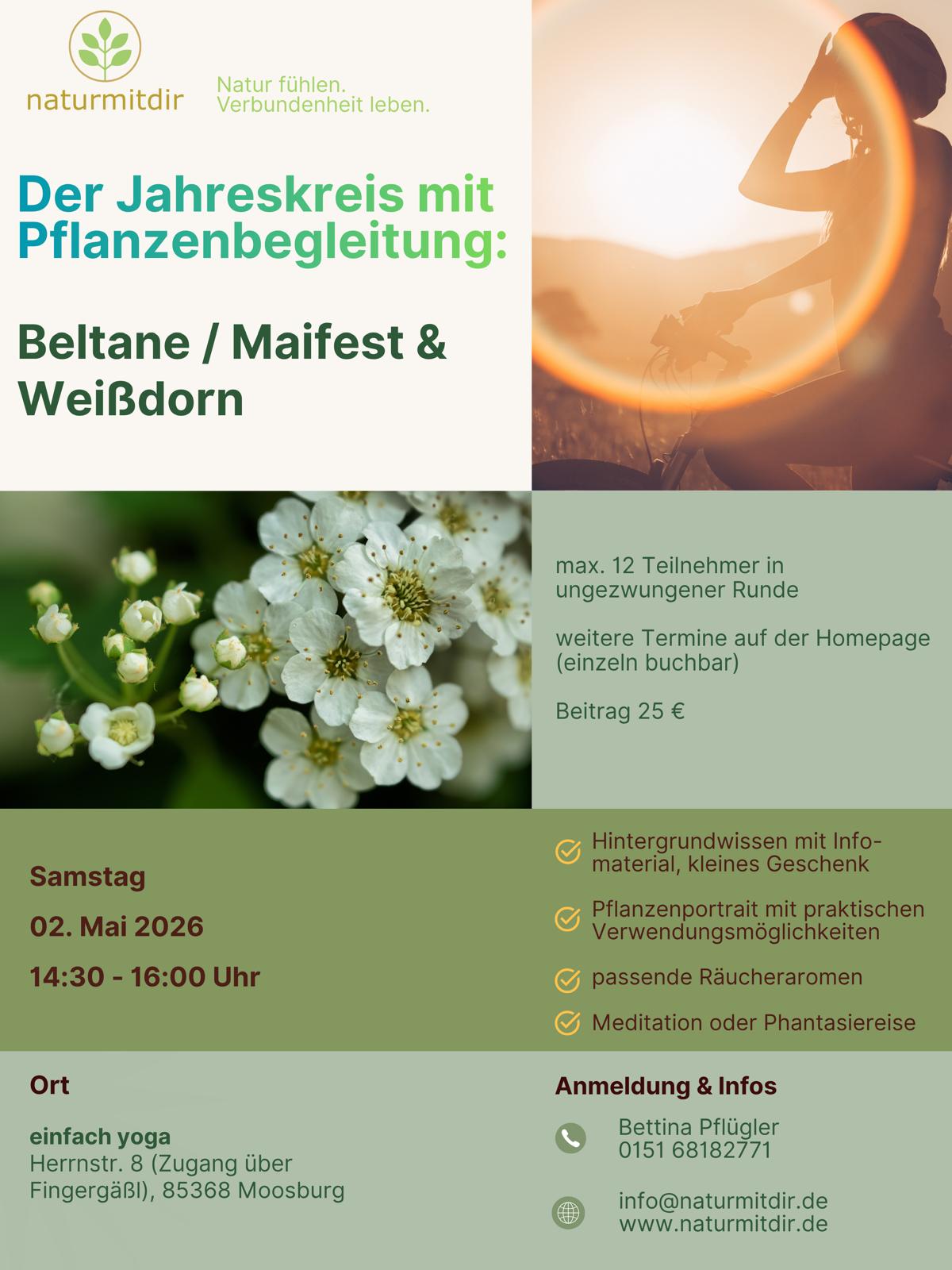 Jahreskreis Beltane Weissdorn